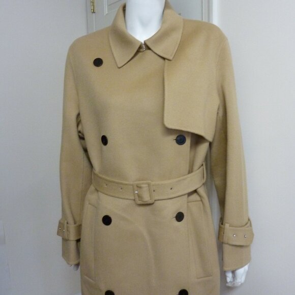 Theory Relaxed Trench Coat in Double-Face Wool-Cashmere - Picture 12 of 16